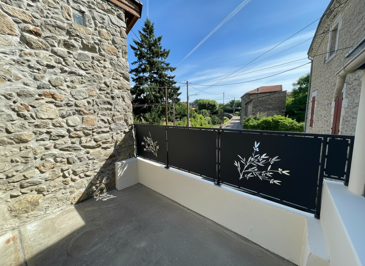 Garde-corps décoratif olive